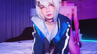 【崩壞_星穹鐵道_銀狼cosplay】看在你讓我老二舒服的份上就讓你被我女上一次，敢射在裡面就換我操你!! #伪娘 #自慰 sandy70643435